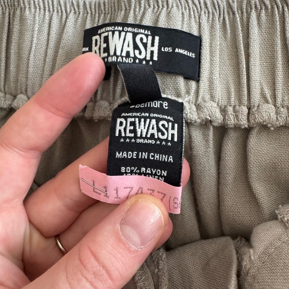 Rewash Tan Wide Leg Pants - Picture 6 of 8